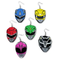 Ranger Cartoon Head Earrings 90's Nostalga Jewelry