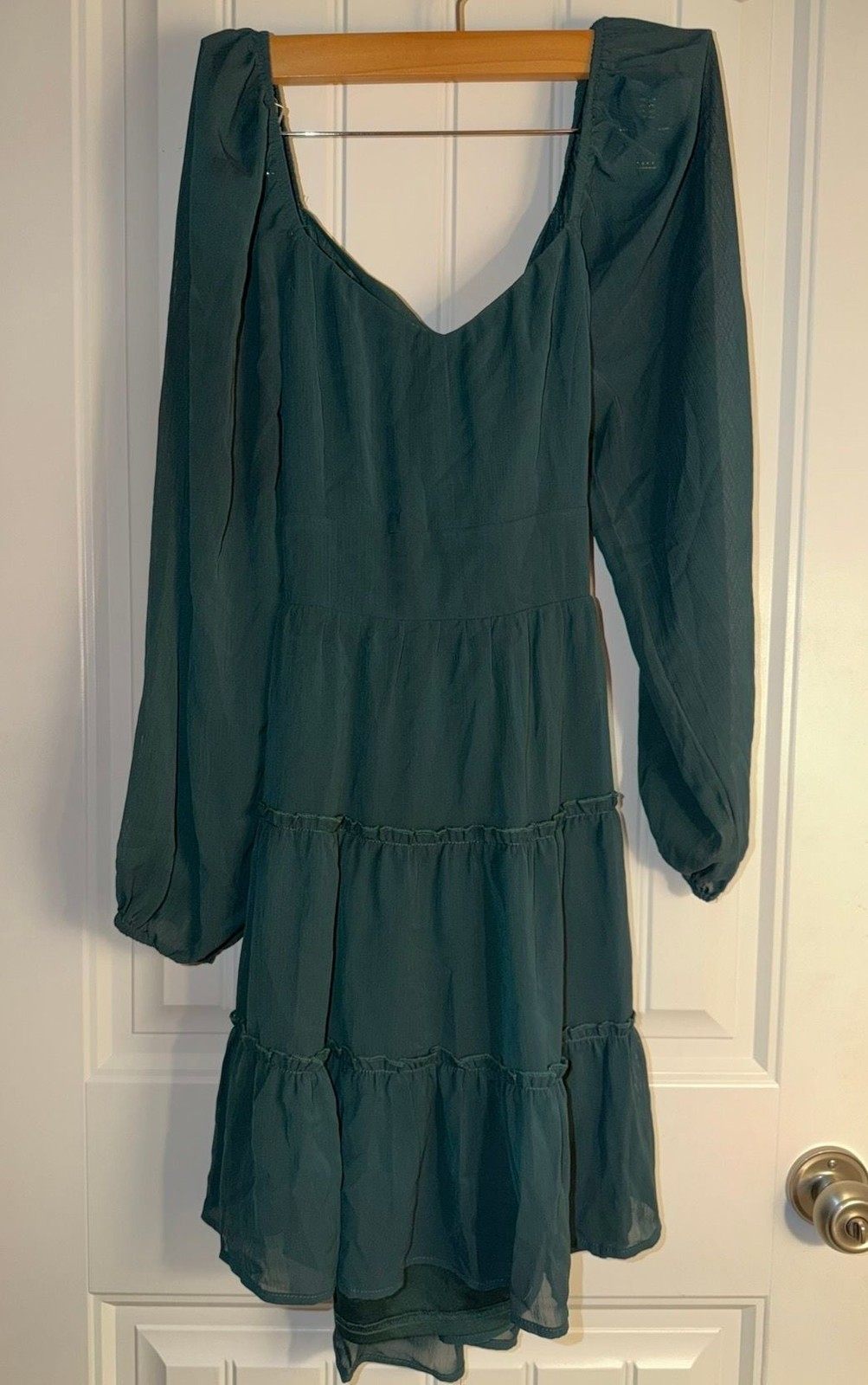 Altar'd State Dress Size M Green Long Sleeve Mini, photo 2