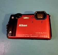 Nikon Coolpix W300 Digital Camera Orange 4K Waterproof Shockproof Parts Repair