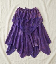 100% Silk Fairy Skirt Flowy Midi Skirt Y2K Boho One Size Paisley
