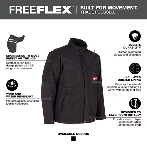 Men'S Large Black FREEFLEX Insulated Jacket - Picture 2 of 12