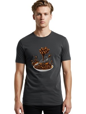 Chocolate Mens Graphic Tee, 100% Cotton, Casual Summer Wear