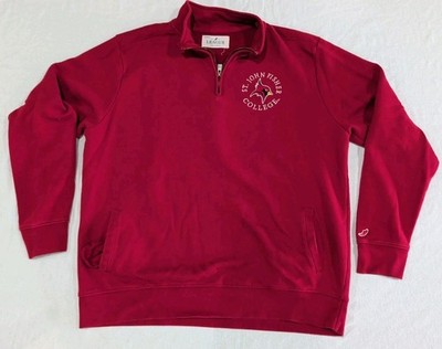 St. John Fisher College 1/4 Zip Pullover Sweatshirt Adult Size XXL 2XL