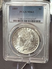 1889 Pcgs Ms63 Morgan Dollar 90% Silver