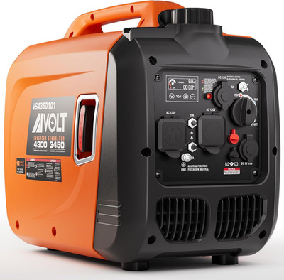 Inverter Generator 4300W Gas Powered Portable Super Quiet Outdoor Generator RV R