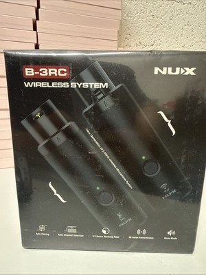 NUX B-3RC Rechargable Wireless Microphone System Auto Pair/Off New & Sealed
