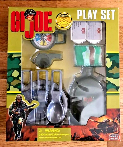 Vintage 2000 Hasbro GI JOE Army Soldier Play Set Manley Toy (93003) BRAND NEW