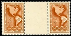 1Cuba 1944 Scott #392 First Brazil Postage Stamp Anniversary Gutter Pair Mint NH