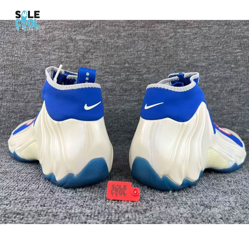 Nike Air Flightposite Knicks White Blue Basketball Shoes Men's