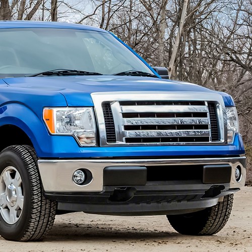 Matte Black Front Lower Bumper Valance w/Tow Hook Hole for 09-14 Ford F150 4WD - Picture 7 of 7