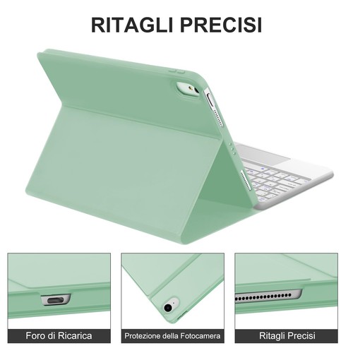 JADEMALL Tastiera con Trackpad per iPad Air 11 M2/M3 2024/2025 Custodia con - Afbeelding 20 van 24