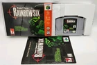 Tom Clancy's Rainbow Six - (N64, 1999) *VGC + Case Protector* VGC* Tested! READ!