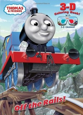 OFF THE RAILS! (THOMAS & FRIENDS) (3-D BOOK) By W. Awdry & Golden Books *VG+*