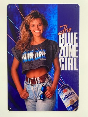 Labatt Blue Light Beer Sign Pamela Anderson Lee - Retro 1990 s - Labatt s Canada