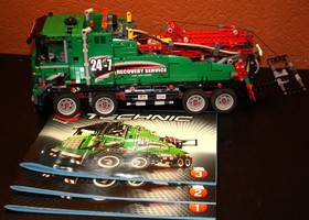 Lego Technic 42008 Tow Truck with Instructions Power Function, Pneumatics