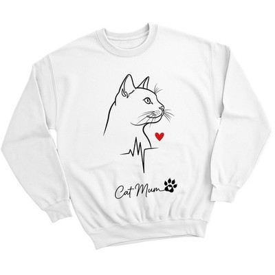 Katze Mama Katzenbesitzer Tiere Herren Sweatshirt Damen Pullover Grafik Unisex Pulli