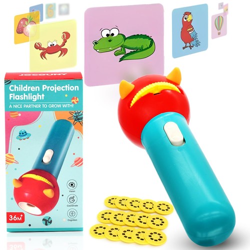 Children's Projector Toys - Projected Torch Flashlight with 15 Discs 120 Imag...