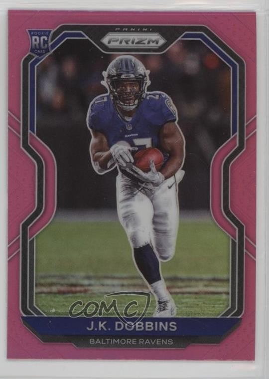 2020 Panini Prizm Rookie Pink Prizm JK Dobbins #379 Rookie RC 0vk0
