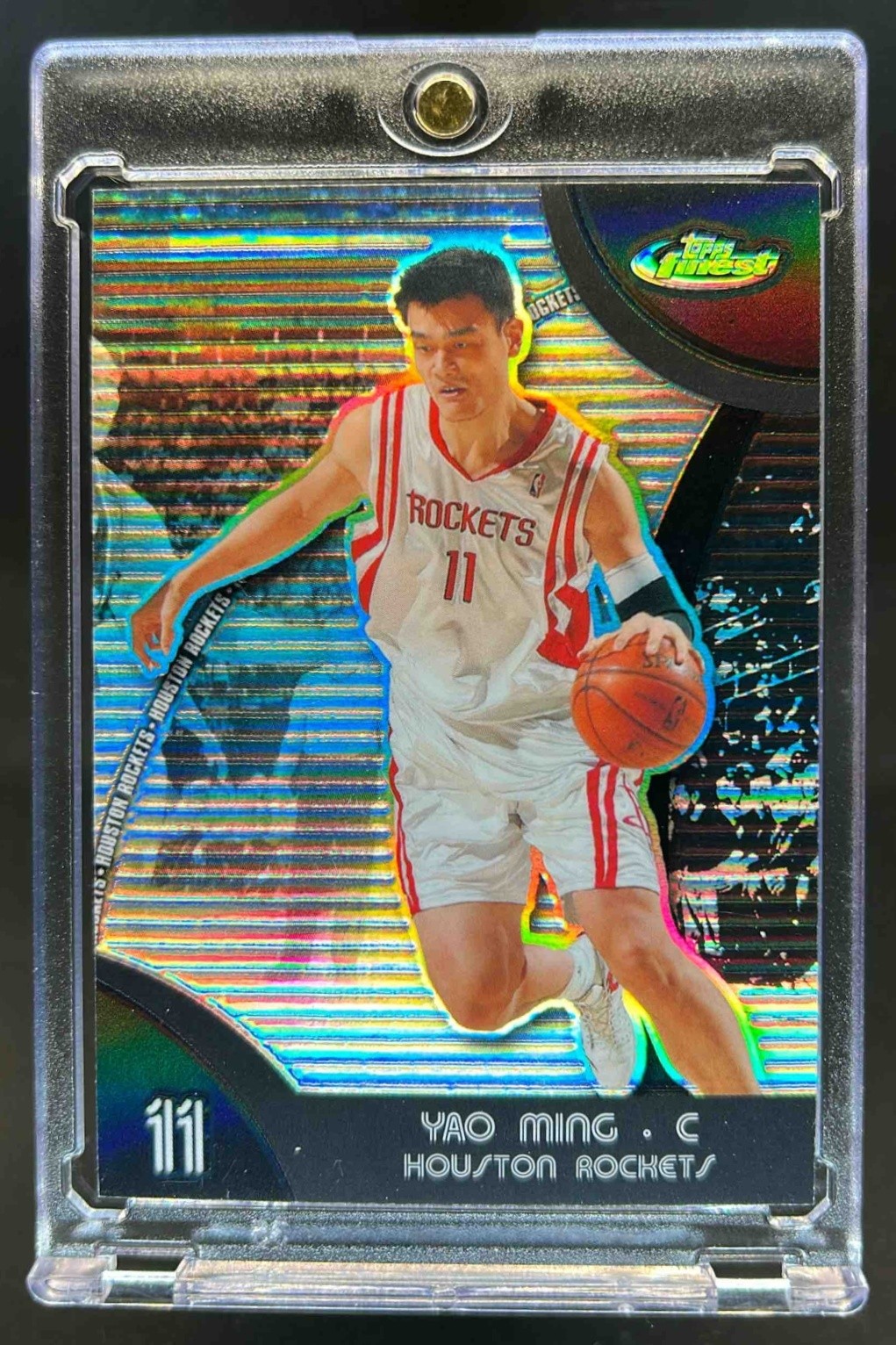 2007-08 Finest Yao Ming Refractor Black #/75 Rockets