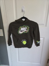 Nike Army Green Kids Hoodie Pullover Sweater size 5 Small