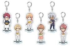NEW Food Wars Shokugeki no Soma Trading Acrylic Key Chain 6 Type Official Japan