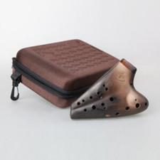 Focalink Forte Double Chamber Alto C PURPLE CLAY Ocarina. With Hard-shell Case