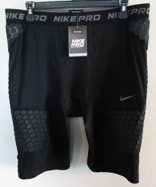 NWT Nike Pro Combat Attack Deflex Padded Compression Shorts 3XL Black