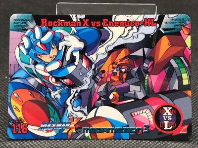 MEGA MAN X MEGA MISSION3 CARD DASS TCG CAPCOM BANDAI 1996 JAPAN Rare No.116 F/Sb