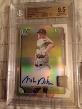 2015 Bowman Chrome Mike Nikorak AUTOGRAPH REFRACTOR #BCA-MW Graded BGS 9.5