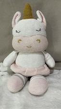 Kenzie Unicorn Knitted Stuffed Toy Rattle