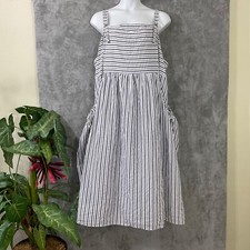 ASOS DESIGN Curve overalls striped sundress women’s size 24 vacation travel