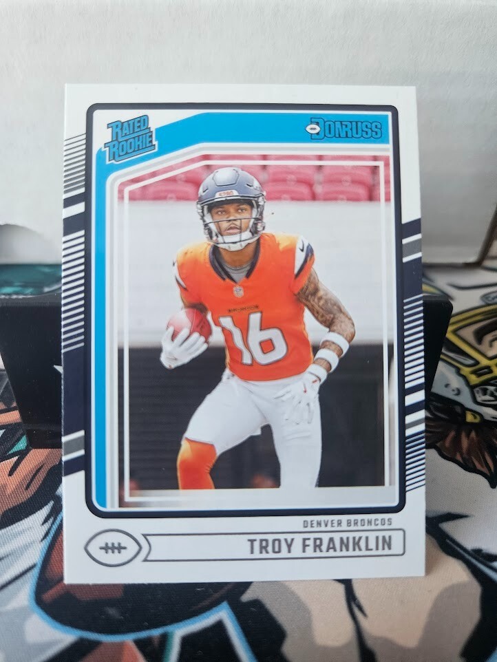 2024 Donruss Troy Franklin #338 Denver Broncos Rated Rookie NFL Football