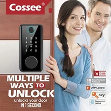 Fingerprint  Keyless Entry Door Lock for Front Door Biometric Bluetooth Deadbolt