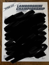 1997 Tyco Lamborghini Championship Slot Car Racing Set ORIGINAL LAYOUT DIAGRAM