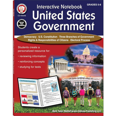 Mark Twain United States Government Interactive Books, Grades 5-8, US History, C