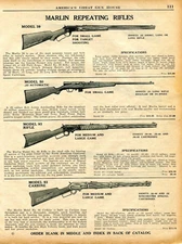 1934 Print Ad of Marlin Model 39 50 93 Rifle 93 Carbine