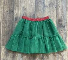Kids size 6 Christmas Green And Red glitter tutu