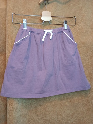 10 in Girls Sizes Hanna Anderson purple skirt with pockets elastic waistband - Picture 4 of 12