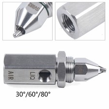 Air Atomizer Nozzle Dry Fog Super fine mist Ultrasonic Nozzle 30°/60°/80° New