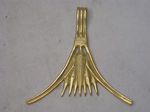 Authentic vintage MMA 1976 LOTUS Pendant Metropolitan Museum Art Gold Plated Egyptian King