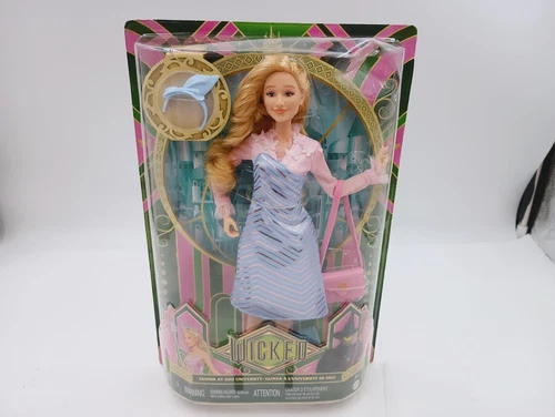 MATTEL 2024 WICKED MOVIE GLINDA AT SHIZ UNIVERSITY FASHION DOLL & ACCESSORIES