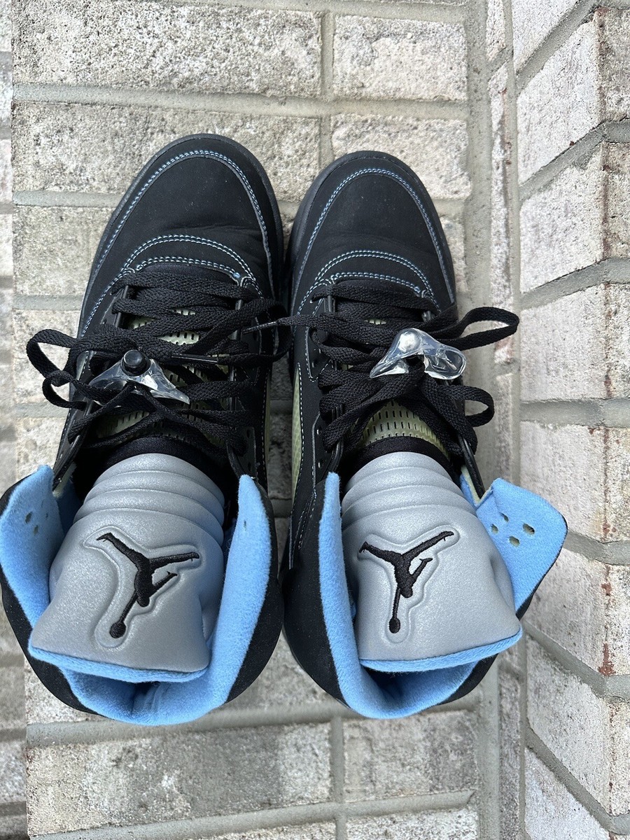 2006 Nike Air Jordan Retro V 5 LS Black/University Blue- 314259