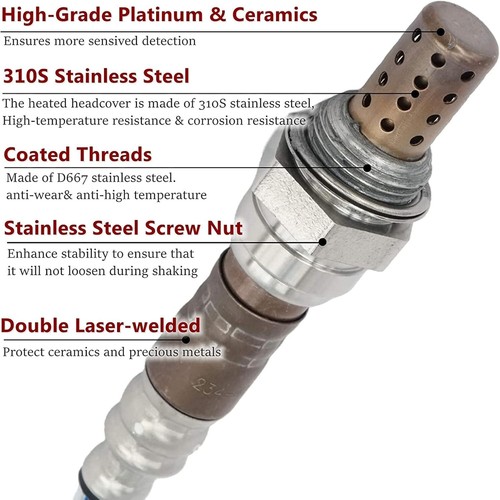 Air Fuel Ratio Oxygen Sensor 234-4733 234-9064 Up and Downstream with Honda - Picture 5 of 8