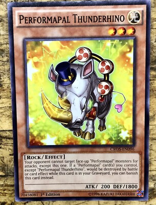 YuGiOh Crossed Souls Common Performapal Thunderhino CROS-EN096
