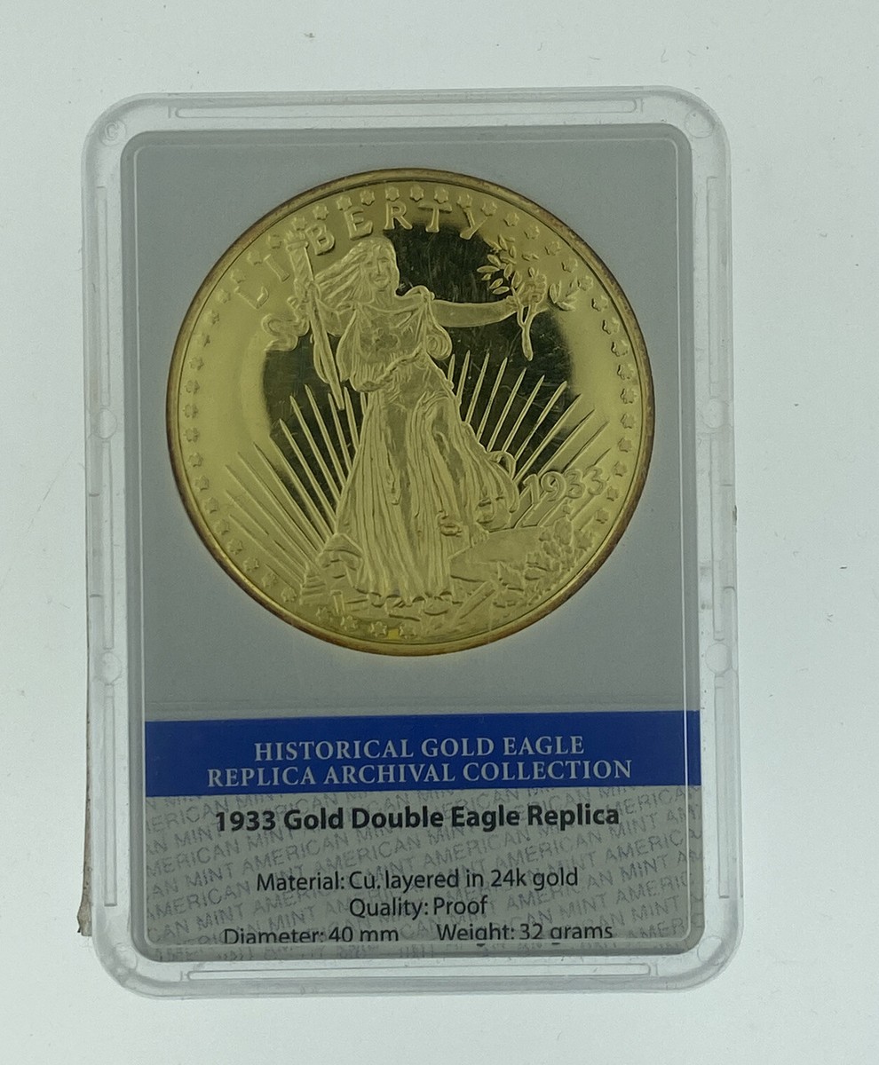 AS33 アメリカ　60ドルパッケージ　約9361円分 1933 Gold Proof Double Eagle Replica 24k American Mint | eBay
