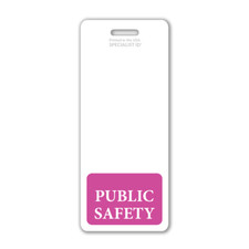 Public Safety Badge Buddy Oversized Vertical XL ID Badge Backer