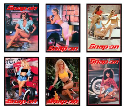1:18 scale model Snap On Tools garage auto shop pin up posters signs