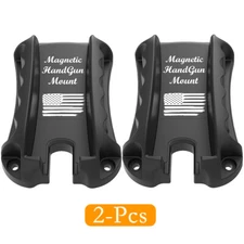 2-Pack Fast Draw Gun Magnet Mount,Holster,Concealed in Cabinet,Car,Cashier,Table