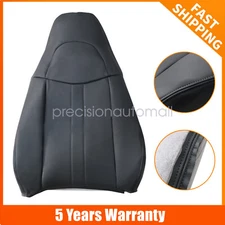 Driver Top Leather Seat Cover Dark Gray For 2006 2007 Chevy Express GMC Savana