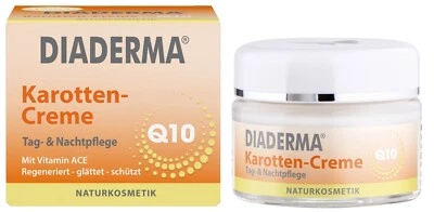 DIADERMA Karotten-Creme plus Q10 Anti-Aging Naturkosmetik mit Provitamin A, C, E